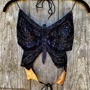 Unique butterfly halter top 🦋